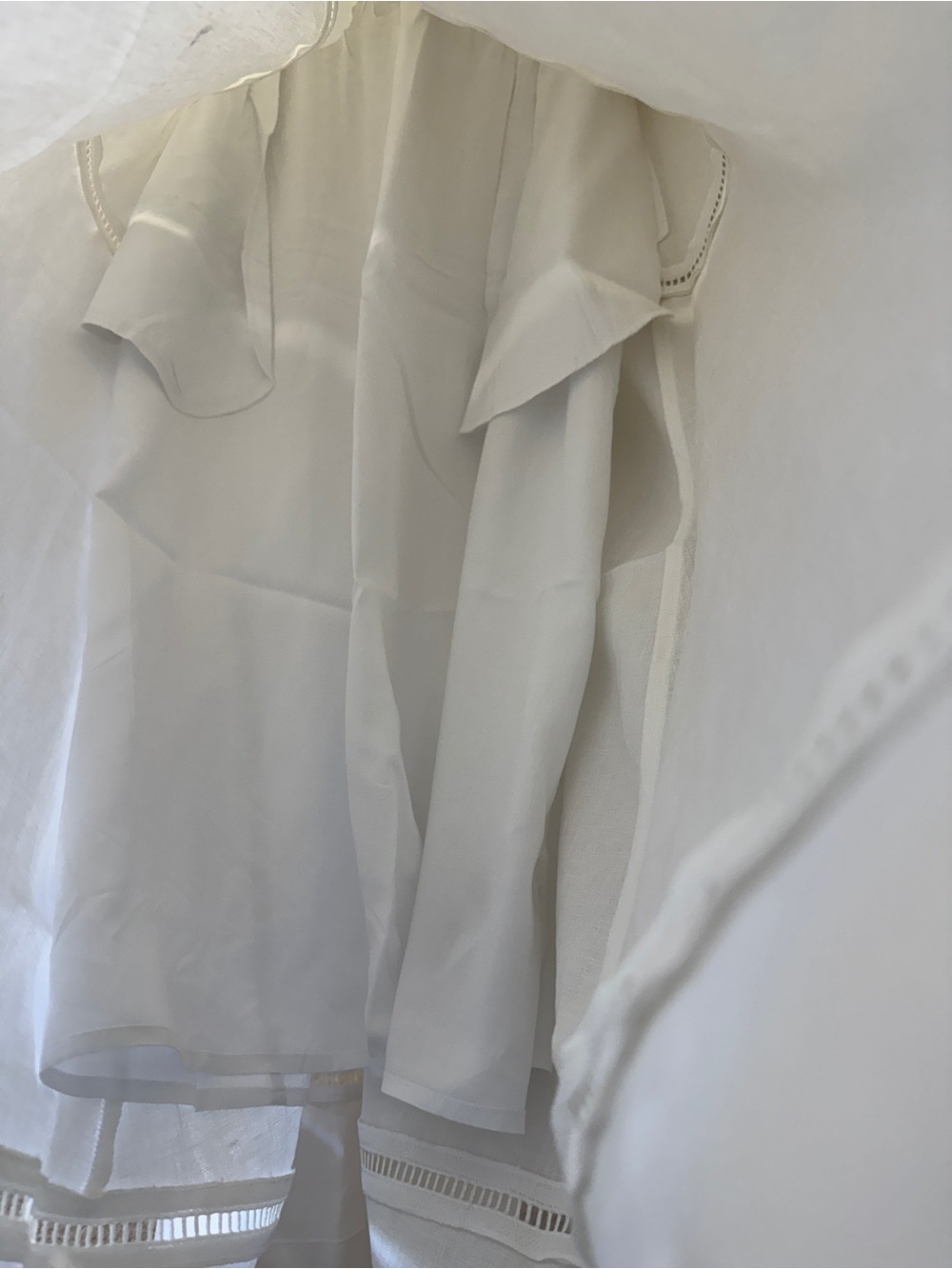 NWOT Reformation Everett Linen Midi Dress White A-Line Summer Vacation 8 Bridal - Picture 8 of 10